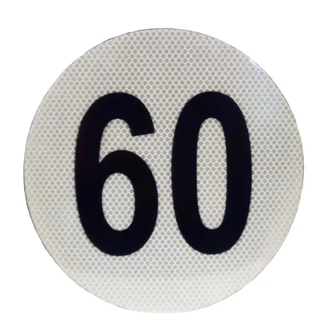 Círculo Reflectivo Velocidad Máxima 60 Km/H