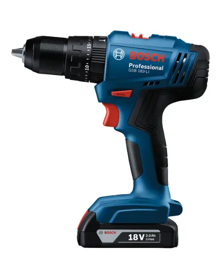 Taladro Percutor Atornillador Inalámbrico 13mm GSB 183-LI 2B