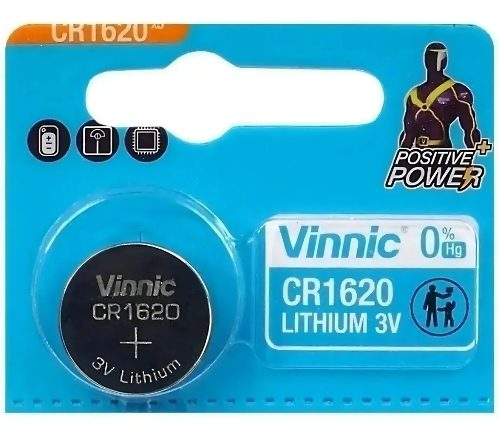 Pila CR1620 Vinnic $ X Unid 