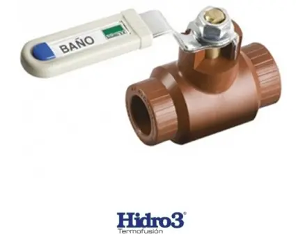 Valvula Esferica 3/4" Fusion Con Media Union H3