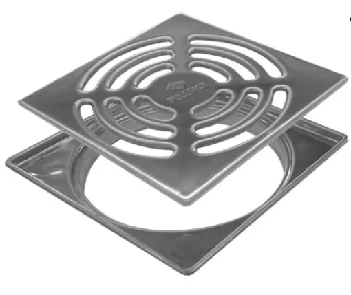 Rejilla Y Marco Fullinox 12x12 Salida Acanalada