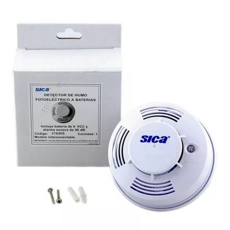 Detector De Humo Sica 9V
