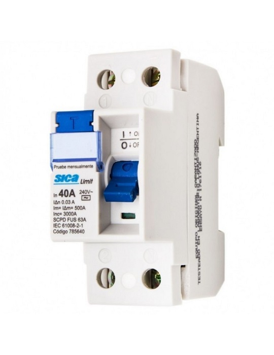 Disyuntor Int Dif 2x40A