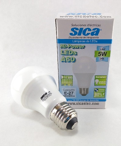 Lamp LED Clasica 5W E27 Fria Luz Dia