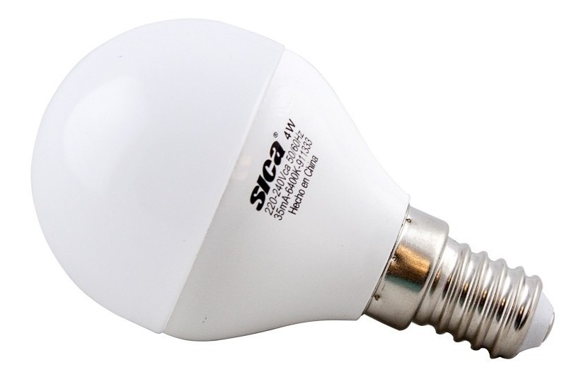 Lampara Led Gota 4w E14 Luz Fria