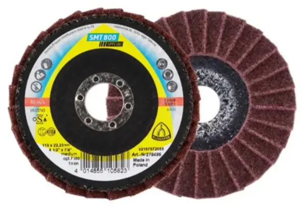 Disco Flap Fibra Sintetica No Tejida Medio  115 x 22,23