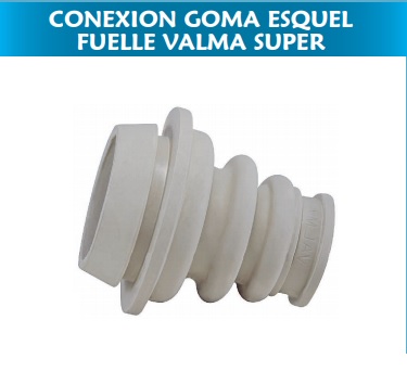 Conexion Para Inodoro  Goma Esquel Fuelle Valma Super