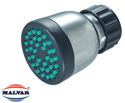 Lluvia Plastica Articulada Cromada C/Antisarro