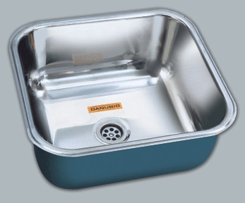 Pileta Simple DM 34 C/Sopapa   Ac.Inox 430