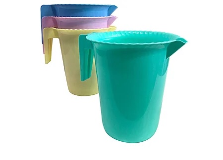 Jarra plast con asa 2 lt aprox - Col surtidos. bazar