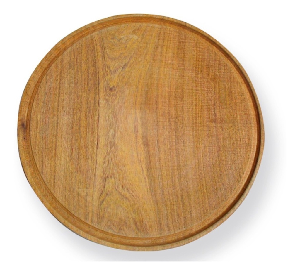 Plato De Madera Diametro De 24 Cm