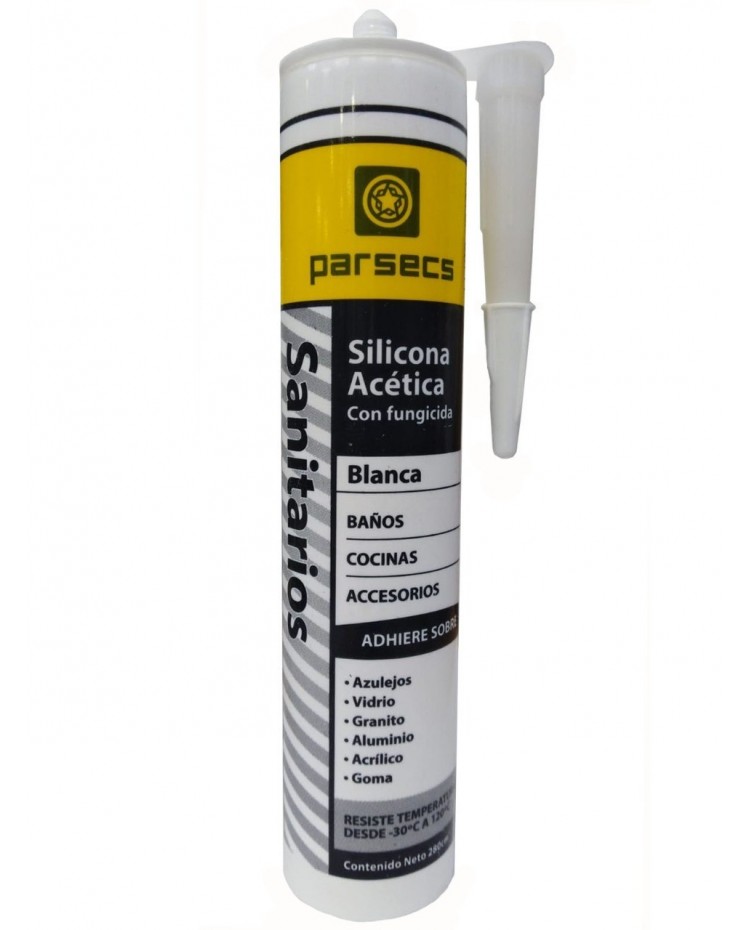 Sellador Silicona Acetica Bco P/Sanitarios X 280cm3