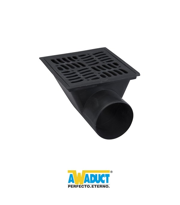 Embudo Codo 110 C/Rejill PP 20x20