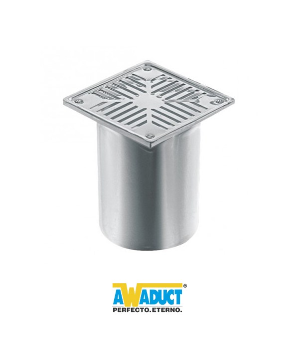 Portareja 8x8 C/Reja Inox. Sal. 40