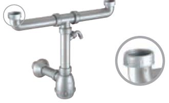 Sifon Bot. Pil. De Coc. Bacha Doble C/Entr Lat  50X50 Liso