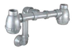 Sifon Estante Pileta De Cocina Bacha Doble 50X50