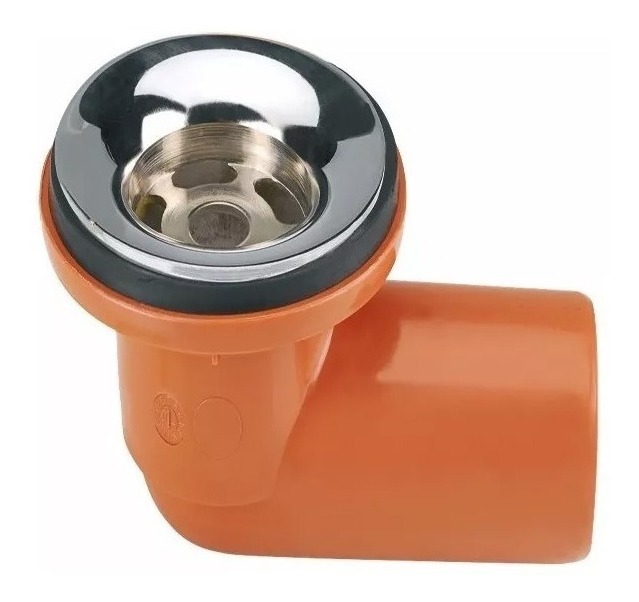 Sopapa Codo Cromado Rosca Larg