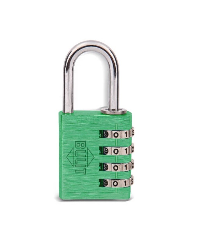 Candado De Aleacion  ALUMINIO 3 COMB. 40 MM VERDE