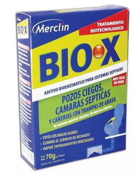 BIO X Tratamiento Biologico Para Pozos $ X Sobre - Caja X4 S
