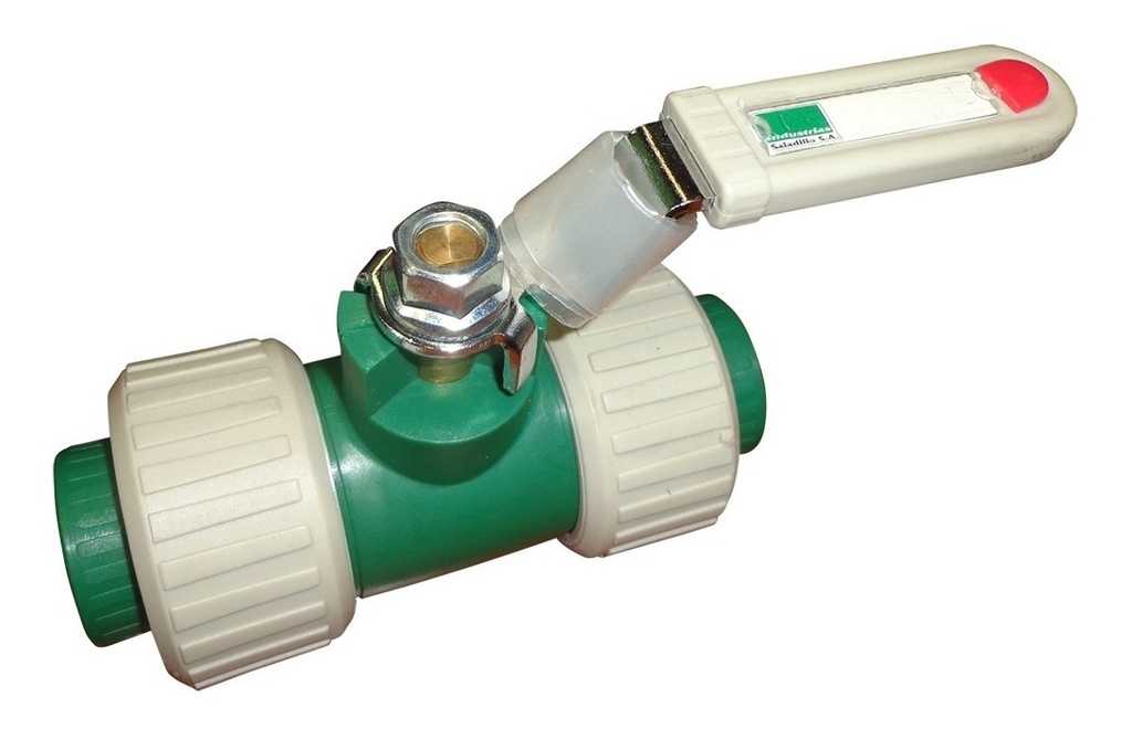 Valvula Esf. Milim C/Doble Media Union 25mm