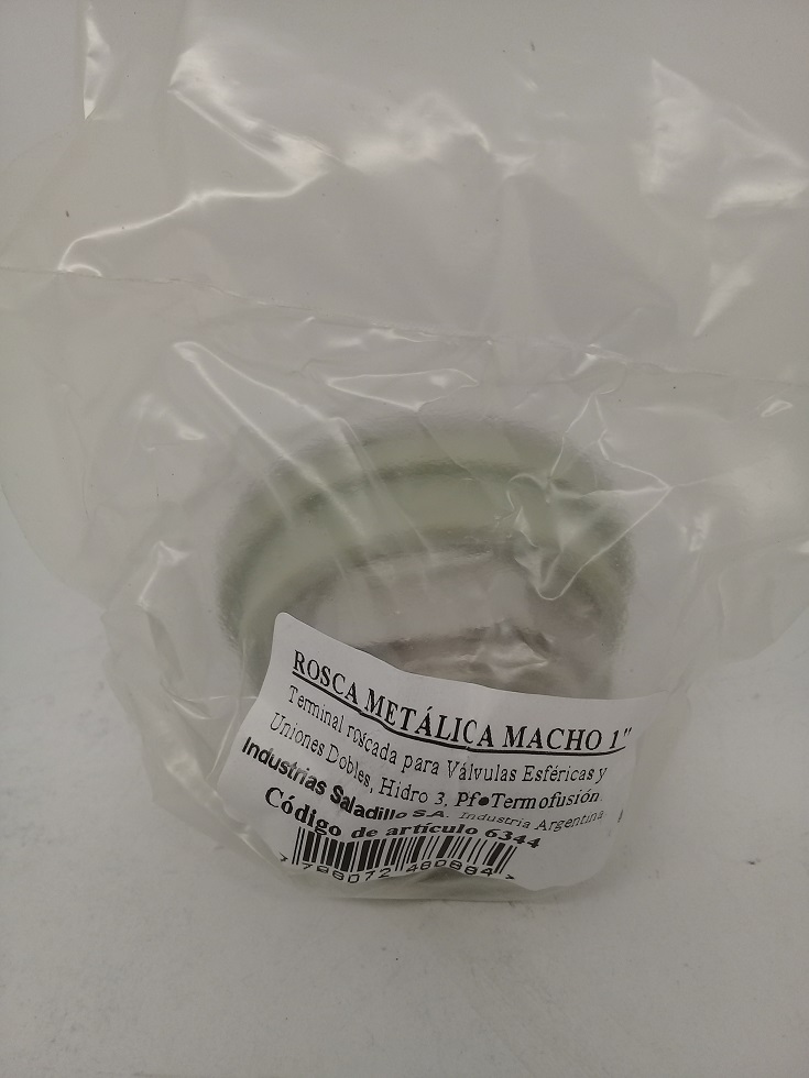 Terminal Rosca Metalica Macho 1"