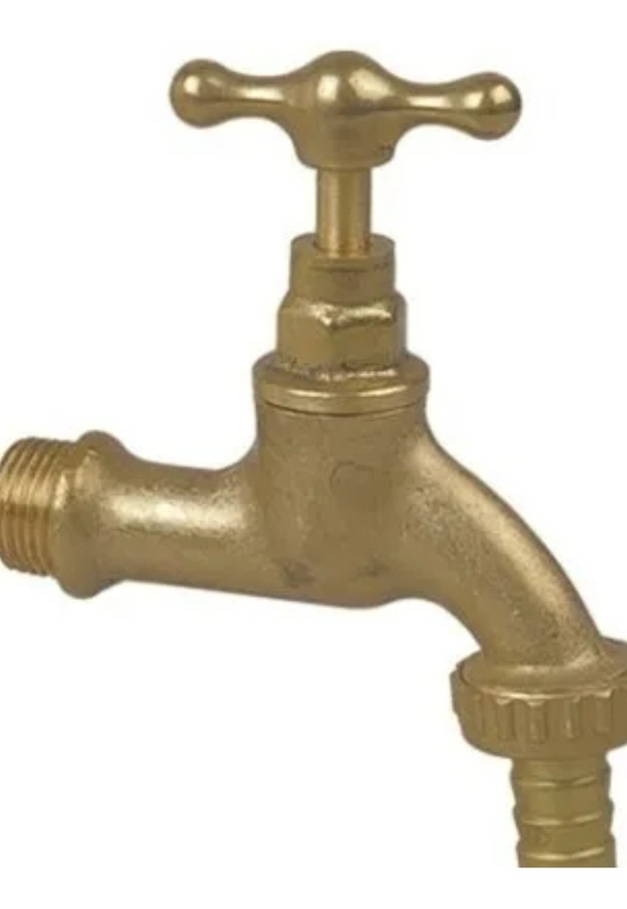 Canilla Bronce Manga 1/2