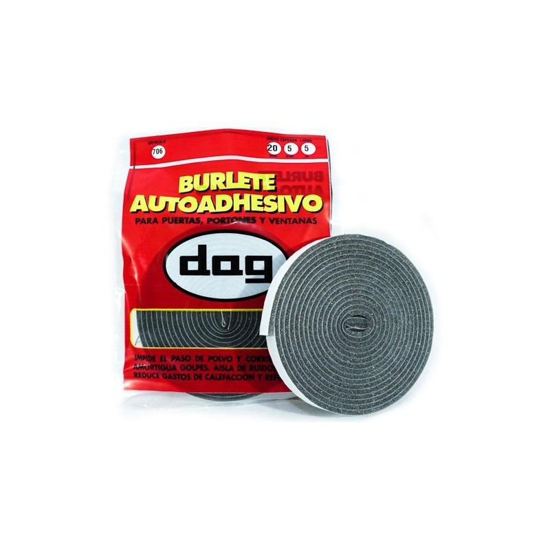 Burlete Autoadhesivo 20-5-5
