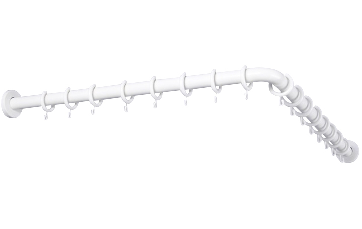 Caño Curvo Pintado Bco 1x1m P/Baño