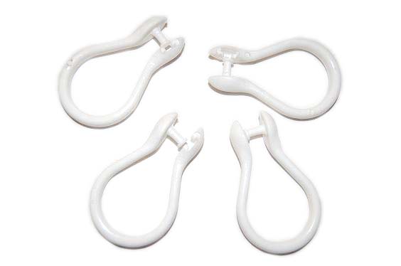 Gancho P/Cortina Plast. Tirita Flexible X Docena