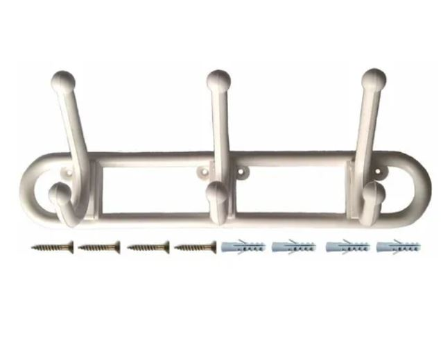 Perchero Blanco 3 Ganchos