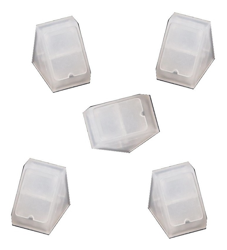 Soporte P/Estantes - Escuadra Plastica Blanca