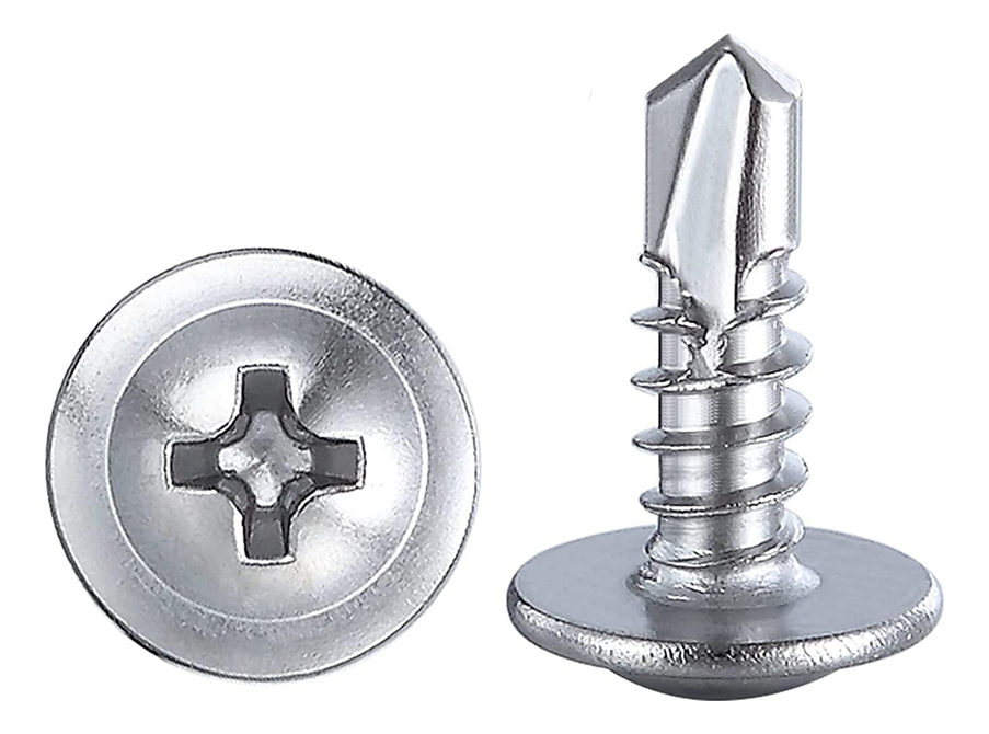 Tornillo Autoperf R Ancha Trompeta Aguja  8x1 1/4"