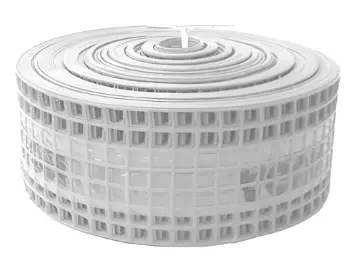 Malla De Advertencia C.TEL.-Bco 15cm $ X Mts (RolloX100mts)