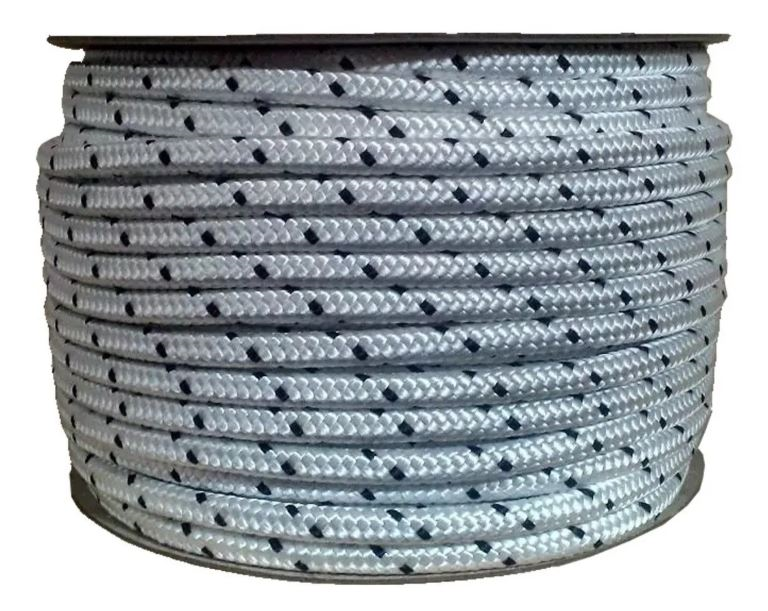 Soga Trenzada De Poliprop -Punto Negro- 10 Mm ($XM)