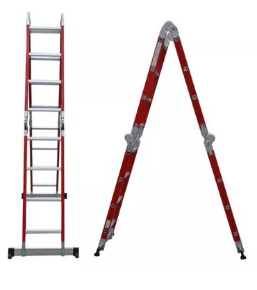 Escalera Dieléctrica Plegable 4x4 4.70m 150kg