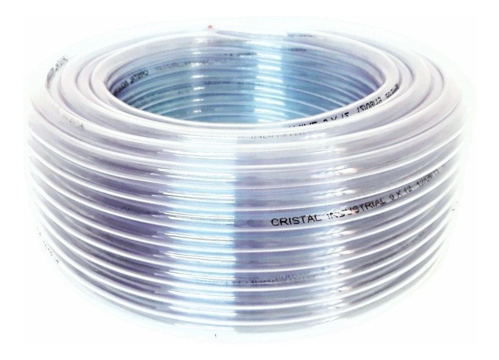 Manguera PVC Cristal 12x16 Rollo X 50mts ($ X Metro)
