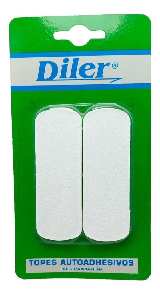 Tope Rectangular Blanco X 2