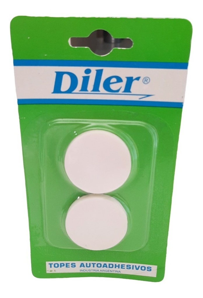 Tope Circular Blanco X 2