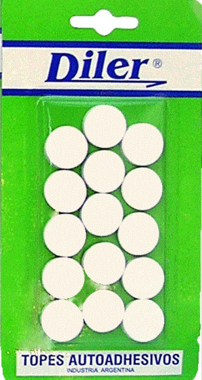 Tope Circular Blanco X 15