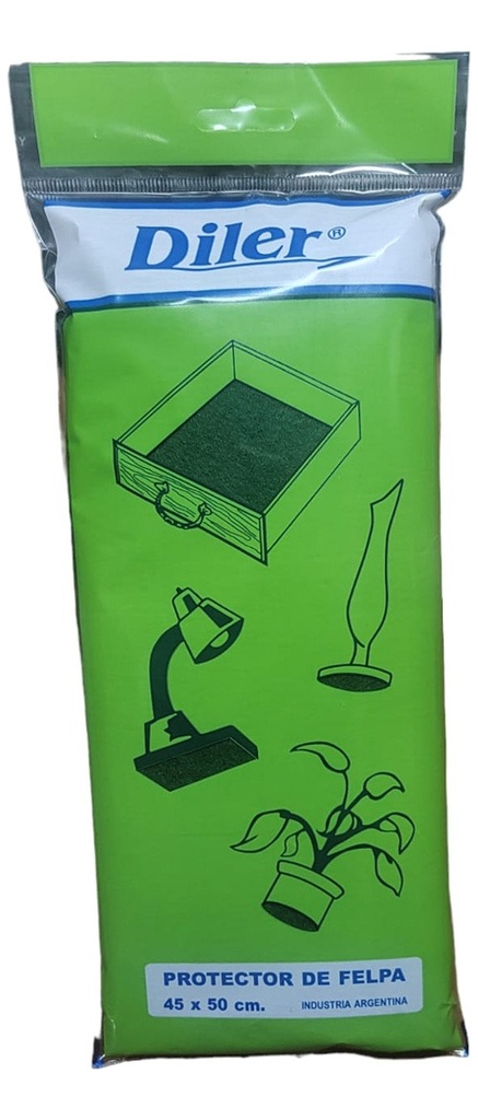 Protector De Felpa Verde X 8 Placas