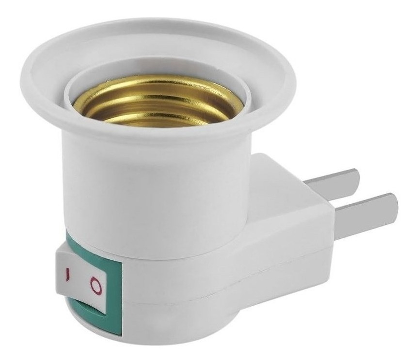 Portalampara C/Enchufe Y Tecla E27