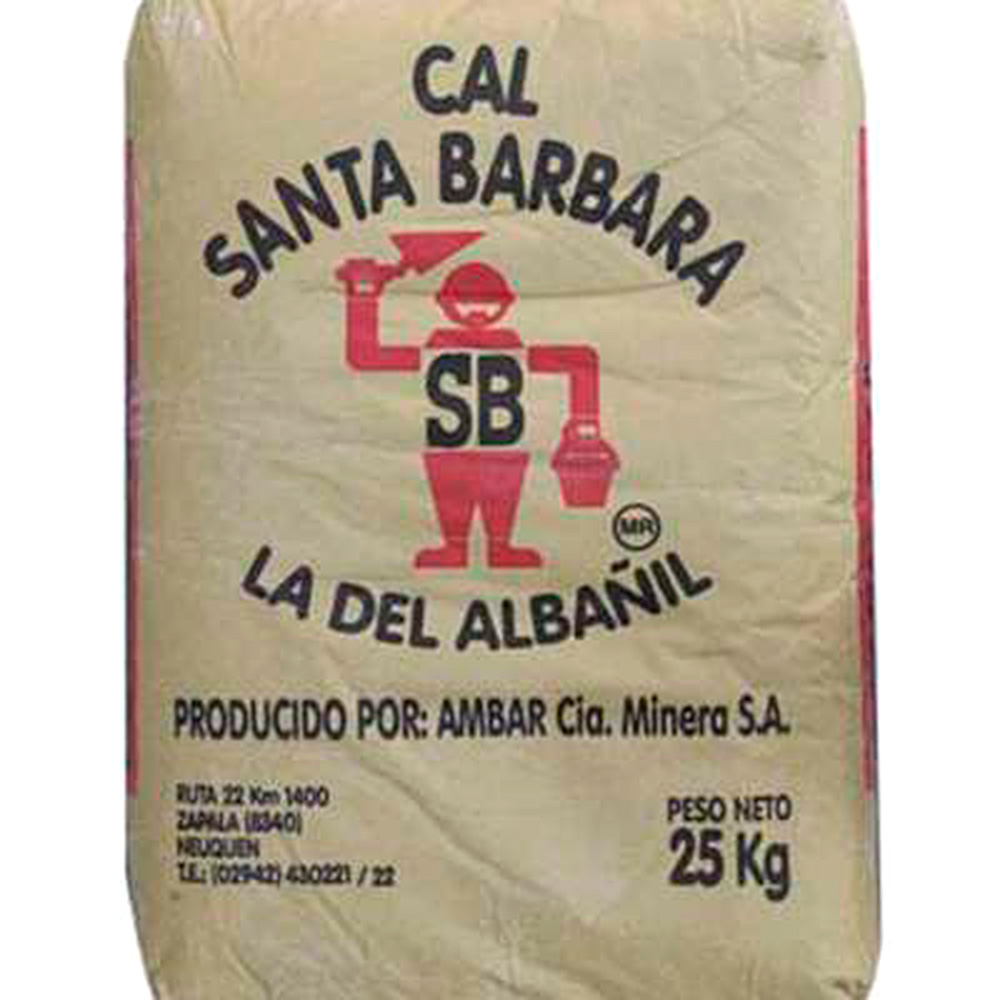 Cal Santa Barbara X 25 Kg  $ X Bolsa    (Pallet X 56 Bolsas)
