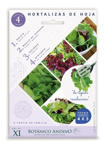 Semillas Huerta Lechugas Mix X Sobre