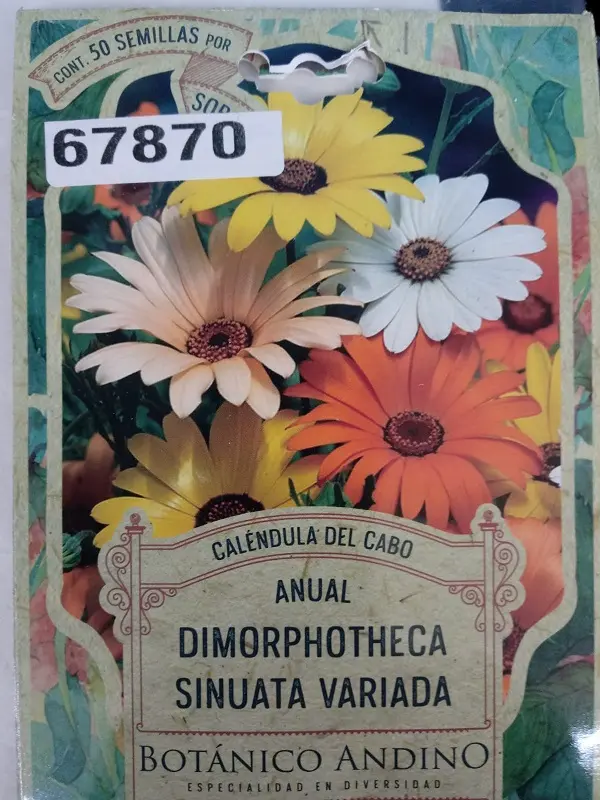 Semillas Flores Calendula Doble Mix 80 Semillas X Sobre