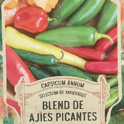 Semillas Huerta Blend De Ajies Picantes 30 Semillas X Sobre