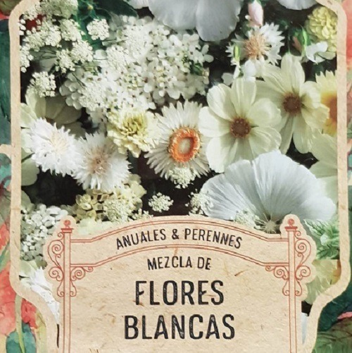 Semillas Flores Blancas 200 Semillas X Sobre