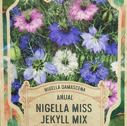 Semillas Flores Nigella Miss Jekyll Mix 50 Semillas X Sobre