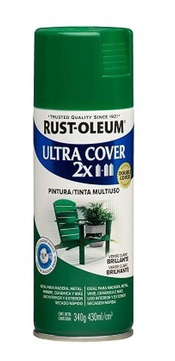 Pintura Aerosol Ultra Cover 2x Verde Osc Brill
