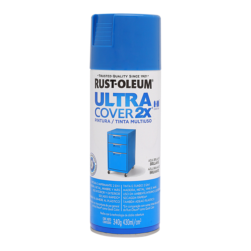 Pintura Aerosol Ultra Cover 2x Azul Brillante