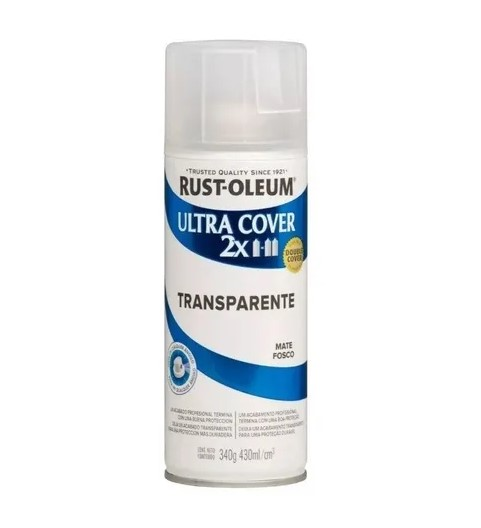 Pintura Aerosol Ultra Cover 2X Transparente Satinado 340gr